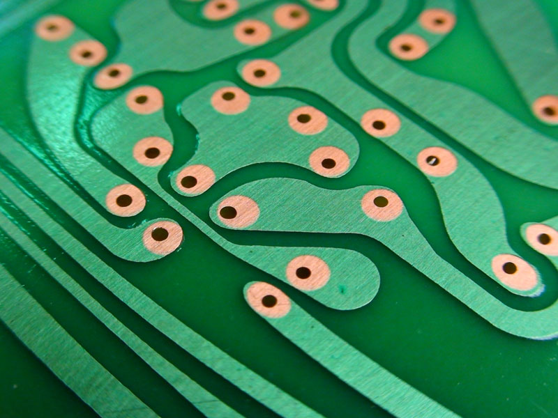 Placa de circuitos impresos epoxyd 100x70mm 1,5mm unilateral cobre recubierto